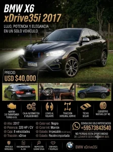 Vendo BMW X6 xdrive35i 