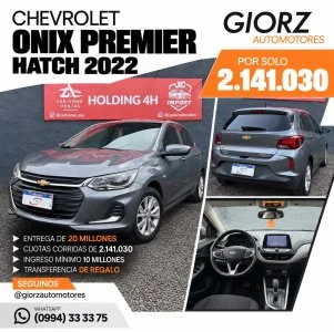 Chevrolet Onix Premier 2022 1.0 Turbo Automático -
