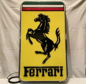 Ferrari Neon Modena Logo sign, USD 17.000,00